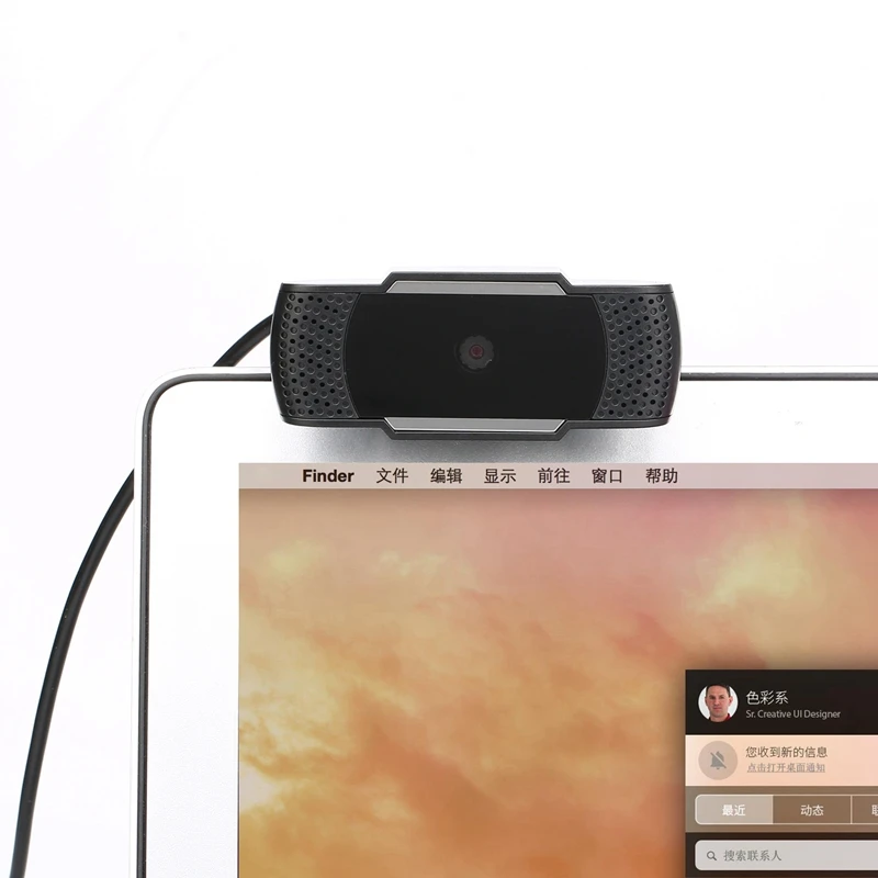 A880 светодиодный веб-камера USB веб-камера 45 градусов микрофон клип-на веб-камера для Youtube компьютер ПК ноутбук камера для ноутбука черный