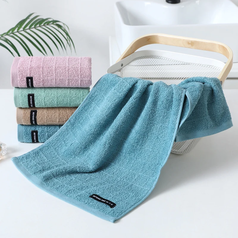 Large Thick Towel Set Solid Color 100% Cotton Bath Towel Bathroom Hand Face Shower  Towels For Adults Home Hotel toalla de ducha - AliExpress