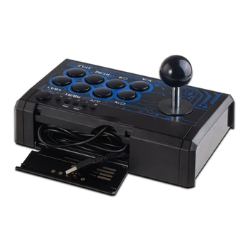 

7In1 2.4M USB Wired Rocker Retro Arcade Station Fighting Stick Game Joystick for PS4 Switch for XBoxOne PC Android Games