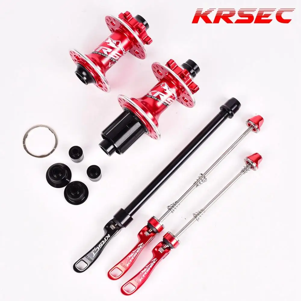 

KRSEC Ultralight 465g Bike Hub 32 Holes 4 Bearings 6 Pawls 72 Clicks Bicycle Hubs QR Thru Axis MTB Mountain hub