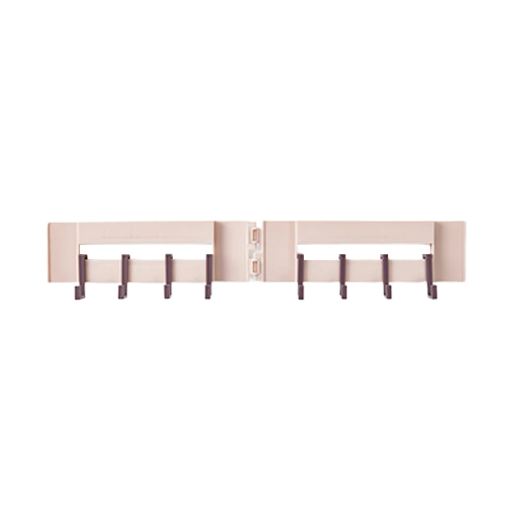 Home Corner Storage No Trace Wall Hook Hanger Adhesive Bathroom Racks Strong Bearing Decorative Kitchen Organizer Foldable Coat - Цвет: Розовый