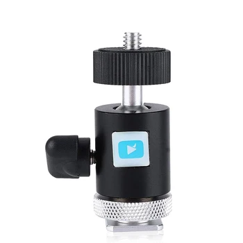 

Mini Tripod Ball Head Hot Shoe Adapter 1/4" Screw Mount for Cameras Gopro LED Video Microphone Video Monitor Light Tripod