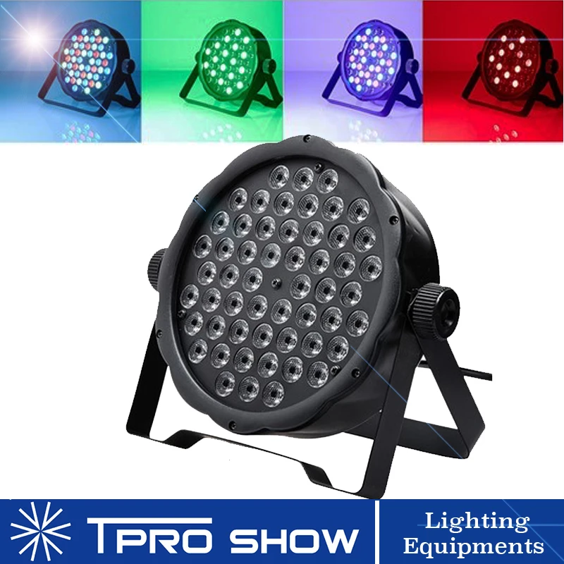 Slim 54x3w Led Par Light Rgbw Dj Wash Dmx Manual Sound Control Colors Strobe Dimming Stage Lighting Effect For Party | Освещение