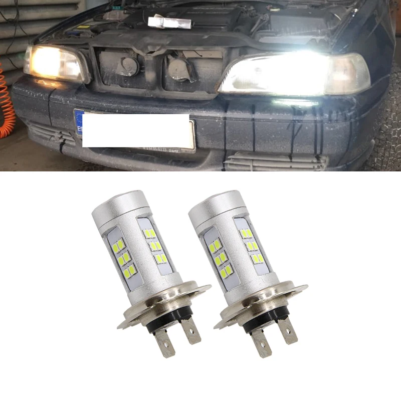H7 Led Lamp Super Bright Car Fog Lights 12v 6000k White Car Driving Drl Daytime Running Light