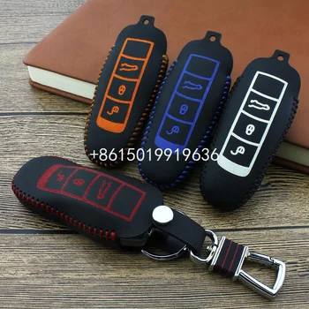 

key cover for Porsche 911 macan 2014-2017 Panamera 2010-2016 cayenne 2011-2016 Leather Car Key case wallet holder