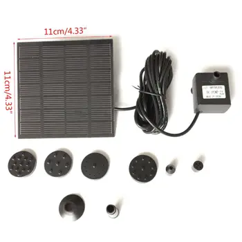 

Solar Fountain Pump Free Standing Bird Bath Fountain Pump for Garden and Patio, Solar Panel Kit Water Pump Air Humidifier