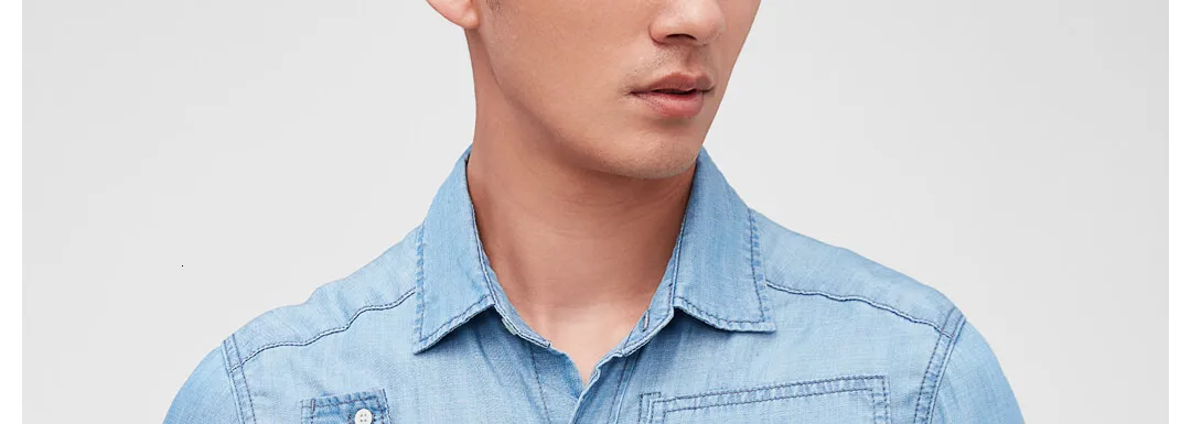 Xiaomi Mijia Cool Tencel рубашка с коротким рукавом из хлопка Smith