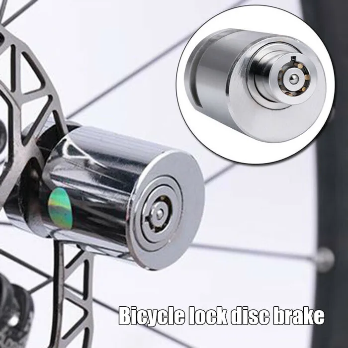 Водонепроницаемый велосипедный дисковый тормоз замок для безопасности велосипеда Блокировка колеса прочный сплав SD669