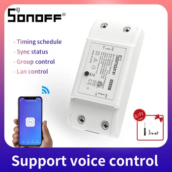 

ITEAD Sonoff Basic Wireless Wifi Switch For Smart Home Automation Relay Module Remote Controller 10A 90-250V For IOS Android