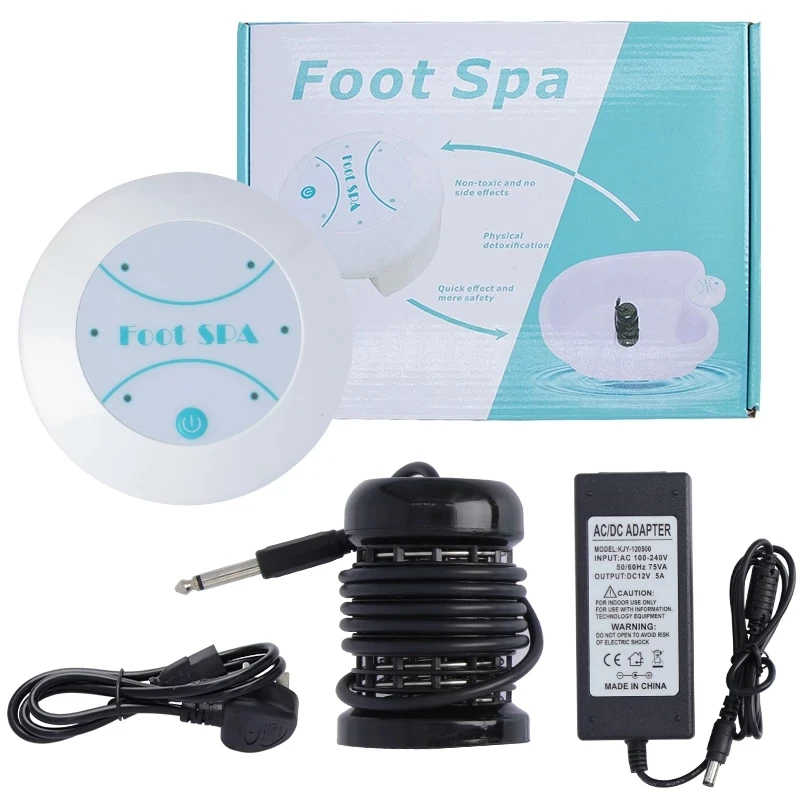 Automatic Heating Foot Bath Electric Mini Foot Spa Bath Massager Machines Detox Ionic Cleanse Vibrat FootBath Whirlpool Arrays Aqua Pressotherapy Therapy