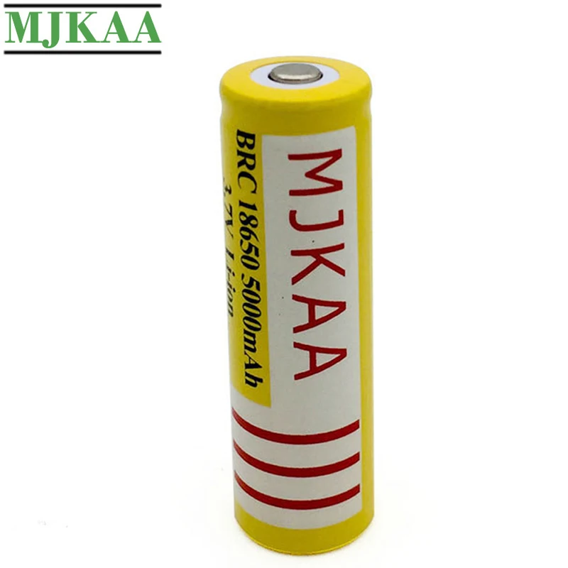 MJKAA 2 шт. BRC18650 5000 мАч 3 7 в литиевая аккумуляторная батарея 100% Новые литий ионные