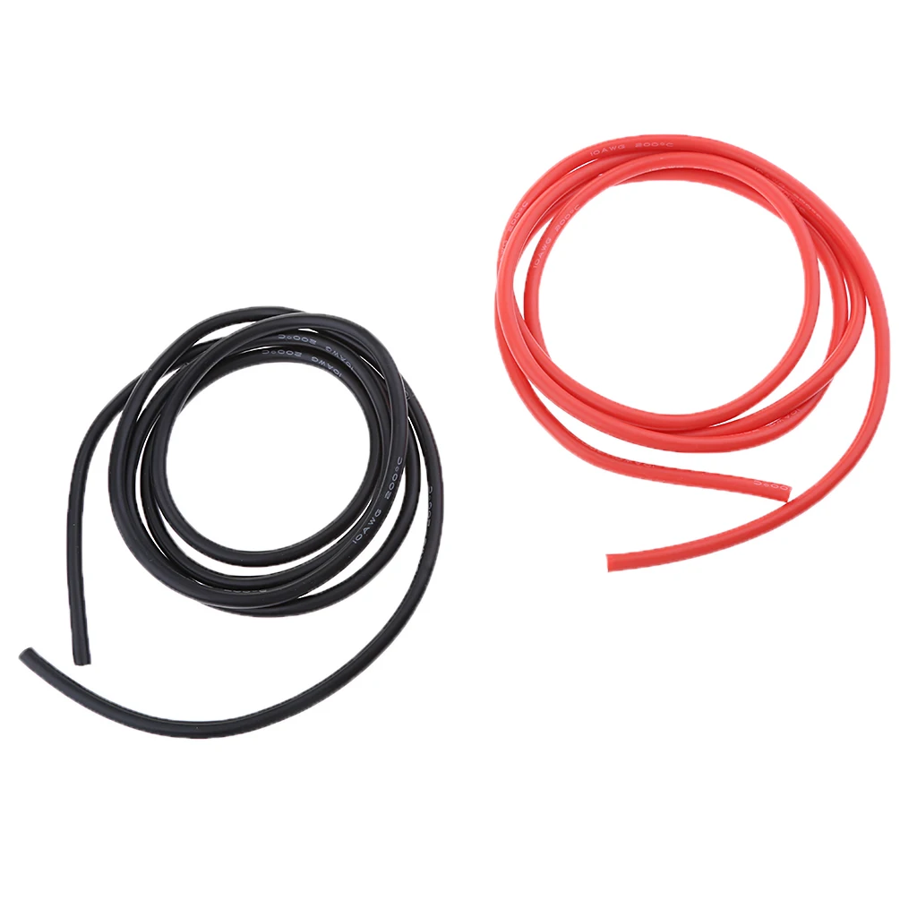 10ft 10AWG гибкий мягкий силиконовый провод оловянный медный Радиоуправляемый электронный кабель