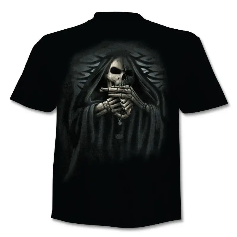 H7535a96eddbb434e9a50f26ef1e8622eE - Fake Jacket Skull Print T-Shirt