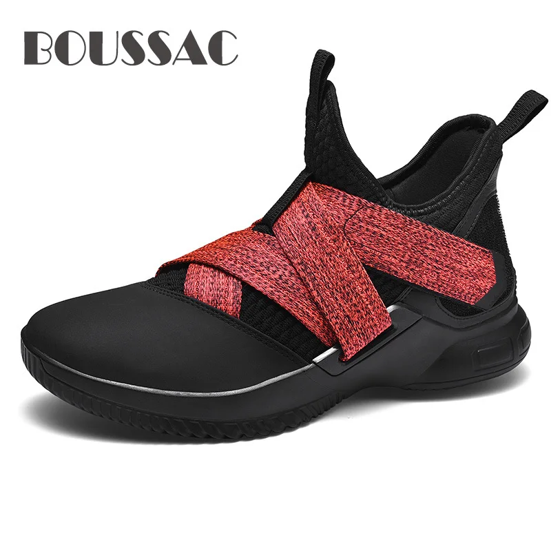 BOUSSAC Топ Баскетбольная обувь профессиональная спортивная обувь мужские спортивные кроссовки Мужская подушка из вентилируемой ткани chaussure homme