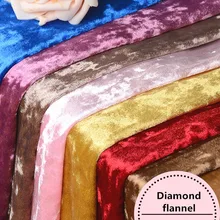 Новая Золотая Бархатная ткань Алмазный Блеск фланель утолщенный эластичный бархат для одежды из ткани диван Подушка Одежда Ткань для творчества