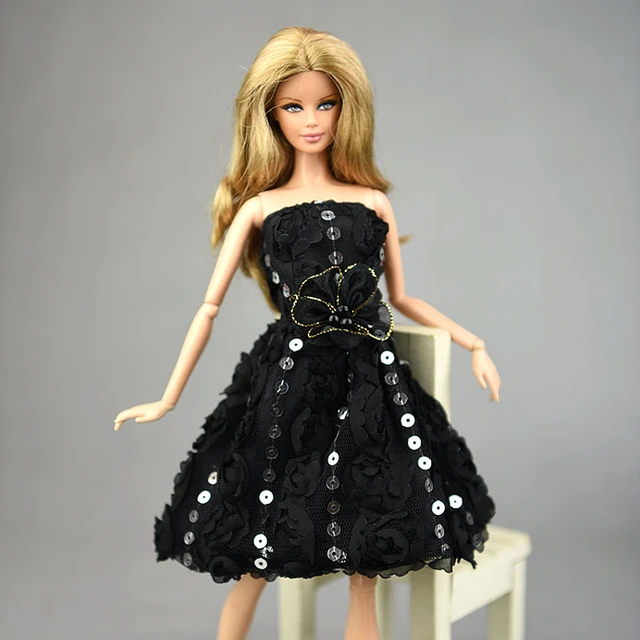 Roupa infantil rosa fashion para barbie, vestido para boneca, vestidos  curtos, roupas para casa de bonecas barbie 1/6, acessórios de bonecas bjd -  AliExpress