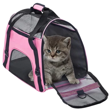 

JHD-Pet Carrier Bag Waterproof Airline Approved Portable Outdoor Premium Travel Bags for Small Puppy Comfort Dogs Cats Cage Crat