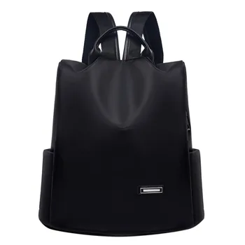 

School Backpack For Teenager Girls Solid Color Nylon Large Capacity Back Pack Waterproof Outdoor Travel Lightweight Backpacks