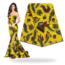 Нигерийское платье contton дизайн африканская ткань голландский воск для 6 ярдов/партия платье H180524