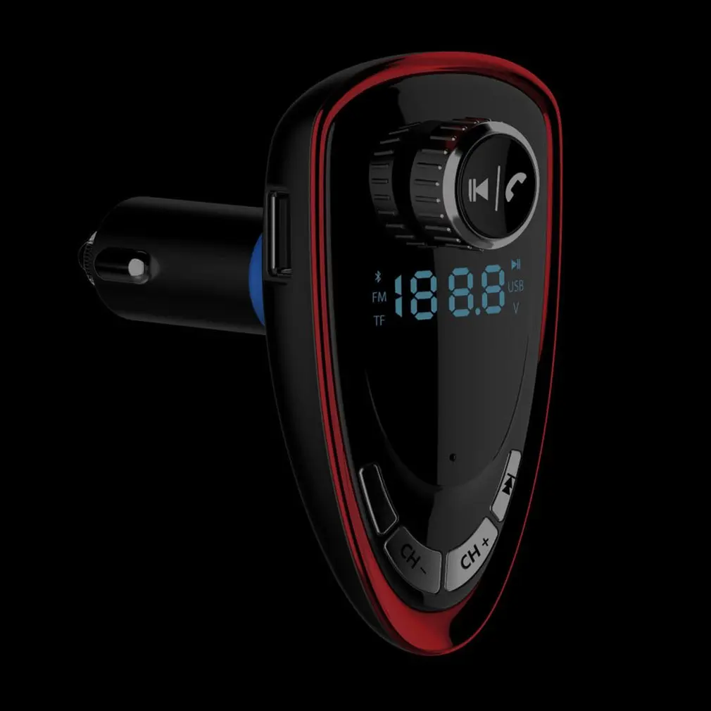 Высококачественный Bluetooth fm-передатчик, Автомобильный MP3-плеер, fm-модулятор, громкая связь, светодиодный дисплей, автомобильный комплект, USB зарядное устройство, поддержка карт TF