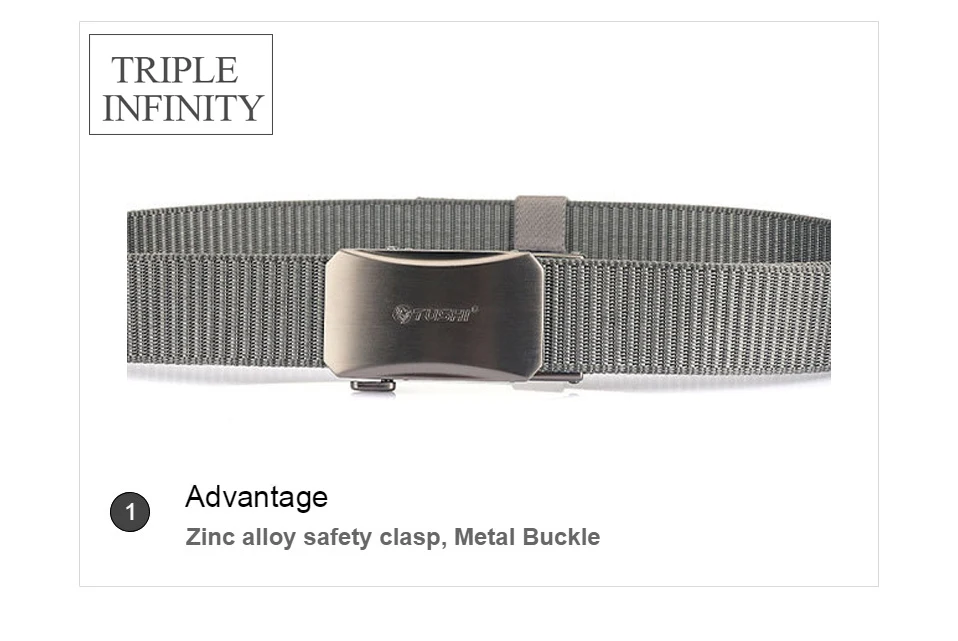 TRIPLE INFINITY 2021 Thick Nylon Men Belt Casual Outdoor Tactical Belt For Jeans Pants Durable Metal Automatic Buckle Male Belt comfort click belt