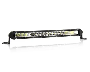 

15 inch ultra thin single row LED strip light 90W hybrid off-road vehicle retrofit grille license plate light