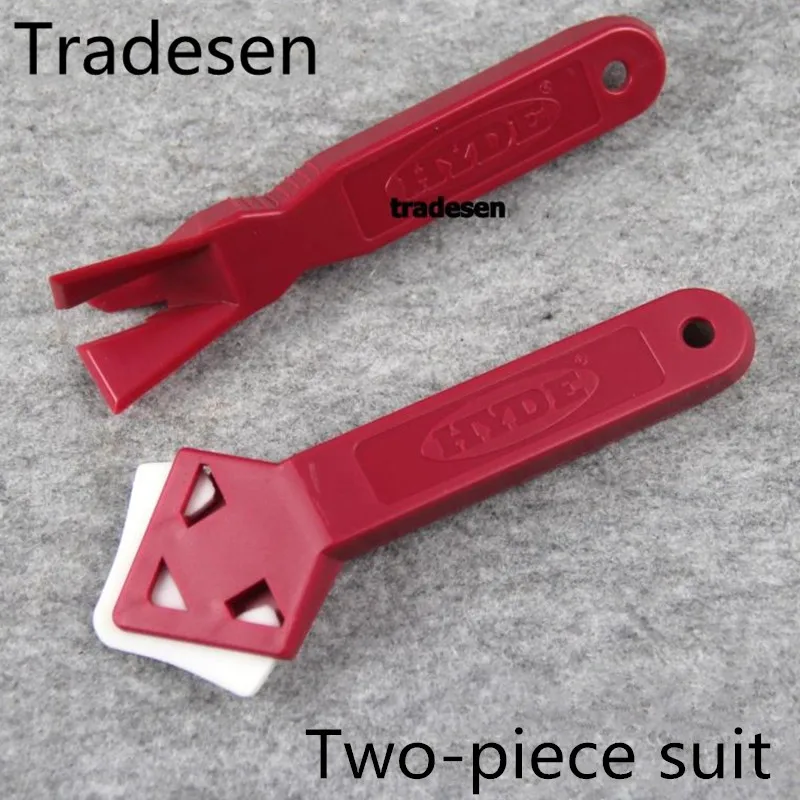 

2 Pieces Professional Easy to Clean Tile Caulk Cleaner Caulk Remover Glue Scraper ToolRemove residual glue spatula