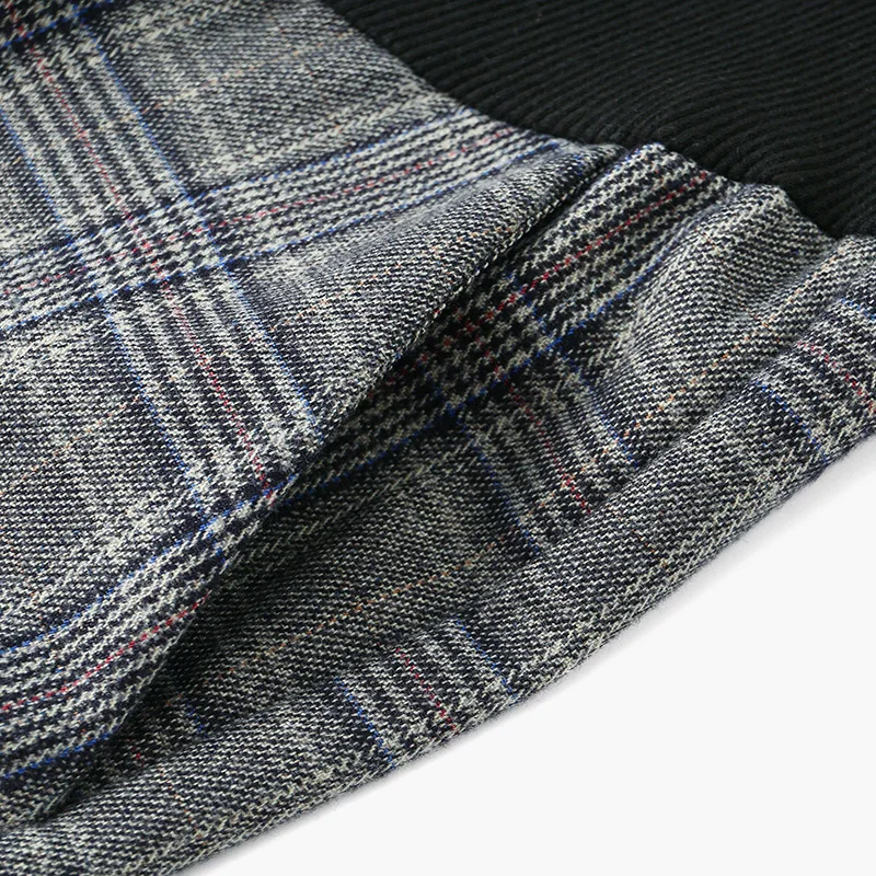 Winter plaid Adjustable Pants For Pregnant Women Maternity Retro Warm Clothes Lattice Pregnancy Trousers Maternity Clothing