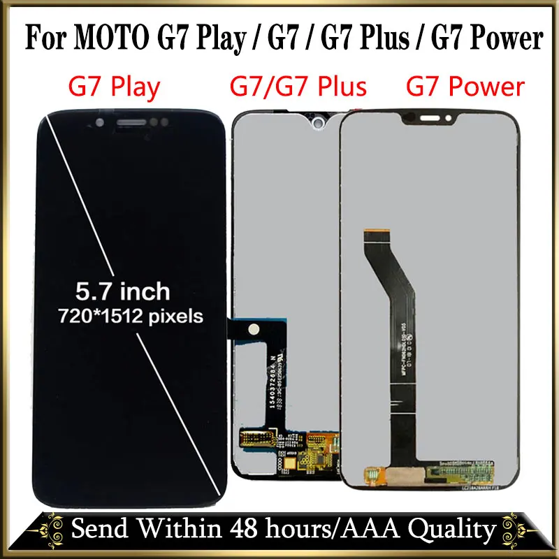 100% Протестировано для Motorola Moto G7 XT1962 LCD Play дисплей сенсорный экран | Экраны для мобильных телефонов -32916179049