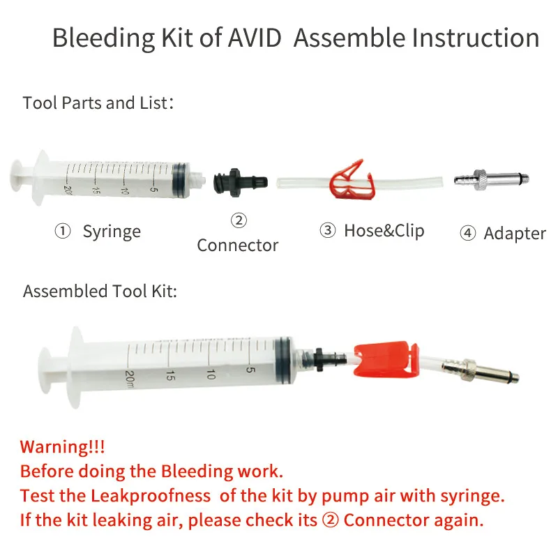 Bleed Formula Hayes, Advanced Brake Kit 1