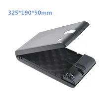 32.5*19*5cm cofre caixas de impressão digital biométrico arma keybox cofre cofre cofre portátil segurança caixa de dinheiro do carro