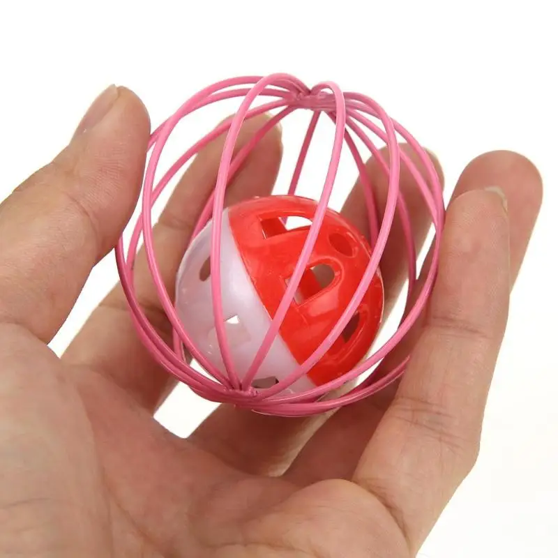 6,5 см Pet Cat Rolling Cage Ball Котенок Перо интерактивная игрушка для игр