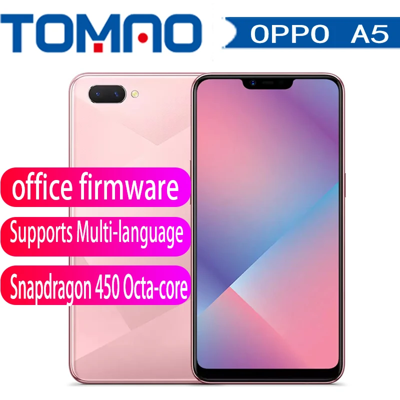 Оригинальный смартфон OPPO A5 6 2 дюймовый полноэкранный дисплей глобальная