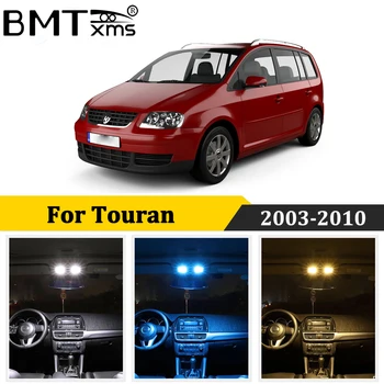 

BMTxms 19Pcs Car LED Interior Map Dome Light Kit Canbus For Volkswagen VW Touran 1T1 1T2 2003-2010 Auto Accessories