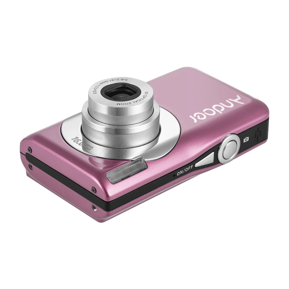 

2018 Andoer Camera LCD Screen Kids Children Gift Video Camera 16MP 720P HD Digital Camera 8X Optical 4X Digital Zoom Camcorder
