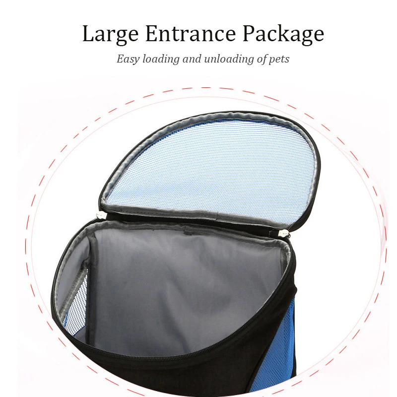 Breathable Big Space Pet Backpack High-quality Nylon Pet Cat Dog Carrier Bag Adjustable Shoulder Strap Pet Travel Backpack