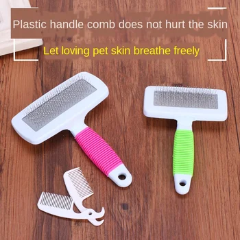 

Pet Comb Small Anti-skid Belt Protective Hair Comb Dog Steel Needle Comb Taobao