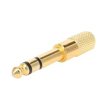 

6.35Mm To 3.5Mm Female Audio Adapter Metal Headphone Adapter Dj Studio Gold Plated Audio Adapter 1 Piece