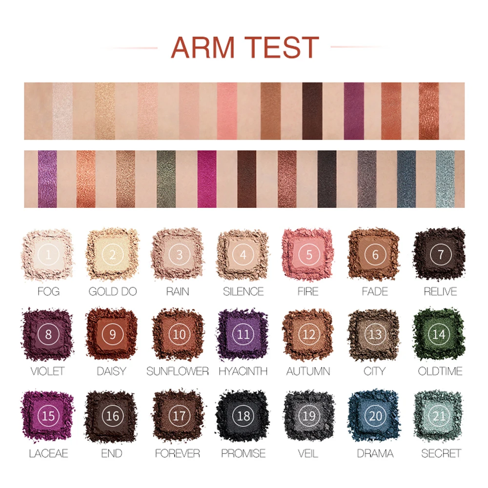 O.TWO.O Darling Eyeshadow Palletes Shadows Glitter Shimmer Makeup Eye Shadow Palette 21 Colors Ultra Fine Powder Pigmented O.TWO.O Darling Eyeshadow Palletes Shadows Glitter Shimmer Makeup Eye Shadow Palette 21 Colors Ultra Fine Powder Pigmented