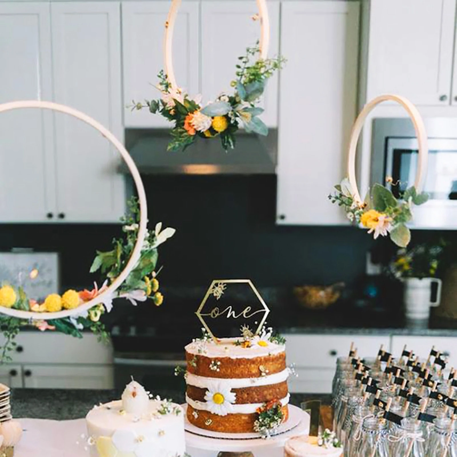 Embroidery Hoop Wooden Round Bamboo Cross Stitch for Art Craft 40cm Embroidery Hoop Wooden Round Bamboo Cross Stitch for Art Craft 40cm