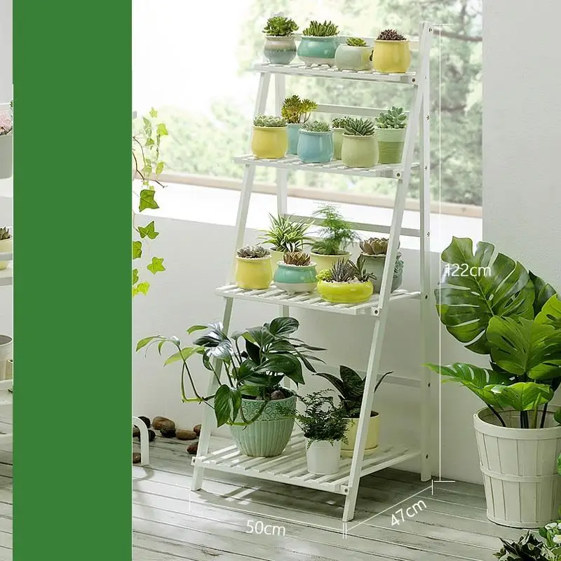 Mueble Para Plantas For Etagere Pour Plante Escalera Decorativa Madera Stojak Na Kwiaty стойка уличная Цветочная Полка Подставка для растений - Цвет: MODEL C