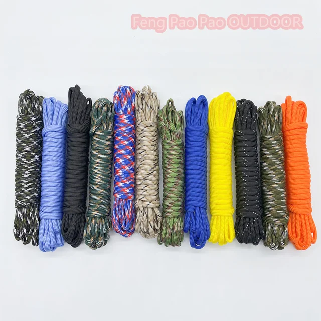 250 Colors Paracord 550 Rope Type III 7 Stand 100FT 50FT Paracord Cord Rope Survival kit Wholesale 1