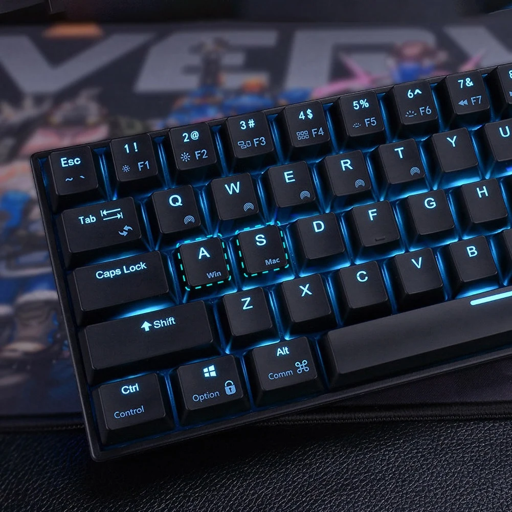 RK71 Mechanical Keyboard RGB Backlit 71 Keys Small