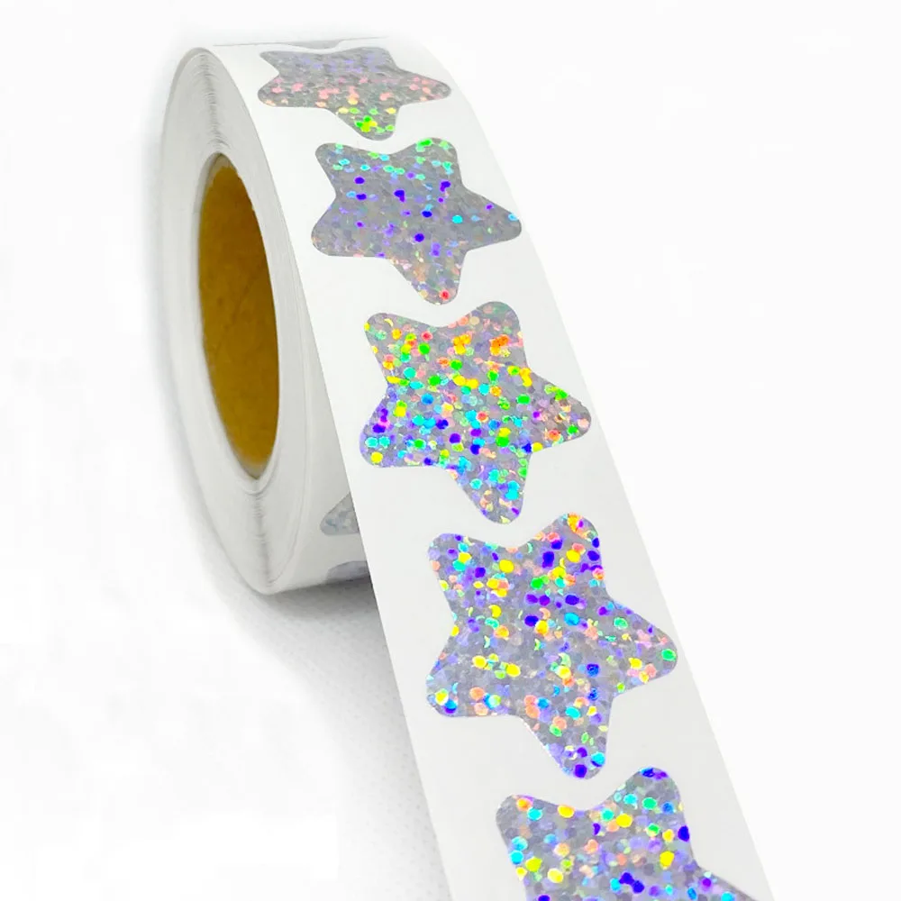 50–500 Stück Silberfolien-Etiketten, Dankeschön-Aufkleber für Geschäftspaket, Geschenk, Siegeletiketten, Versandaufkleber, handgefertigtes Briefpapier – Detail 11