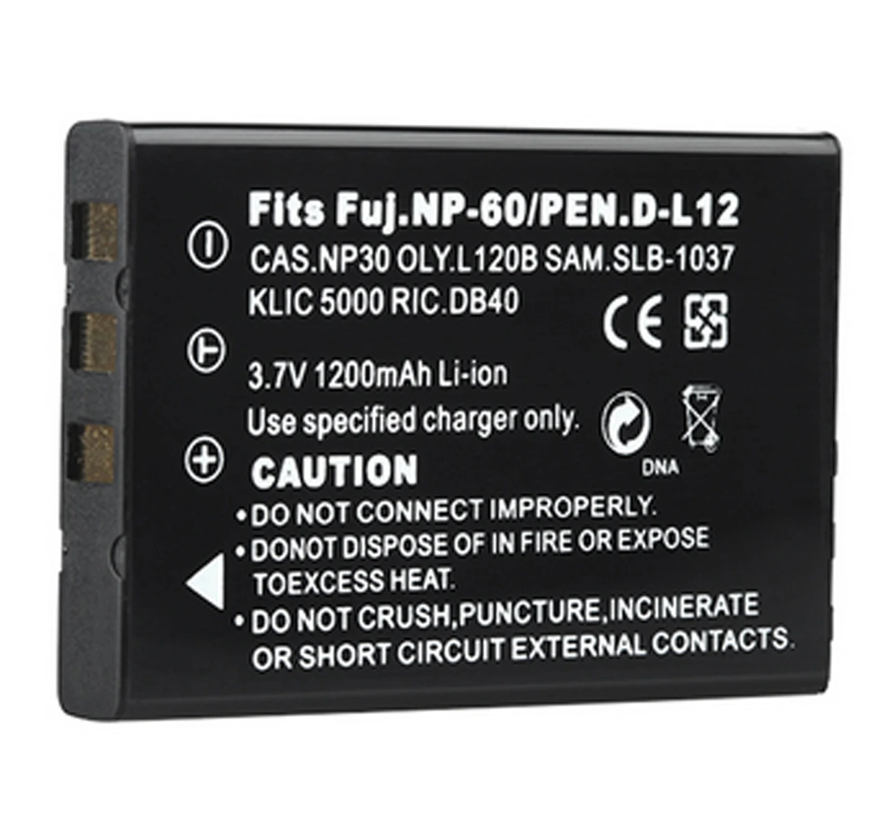 SLB-1037, SLB-1137 Аккумулятор для цифровой камеры samsung Digimax V10, V700, V800, U-CA4, U-CA5, U-CA401, U-CA501, U-CA505 - Цвет: 1 PCS Battery