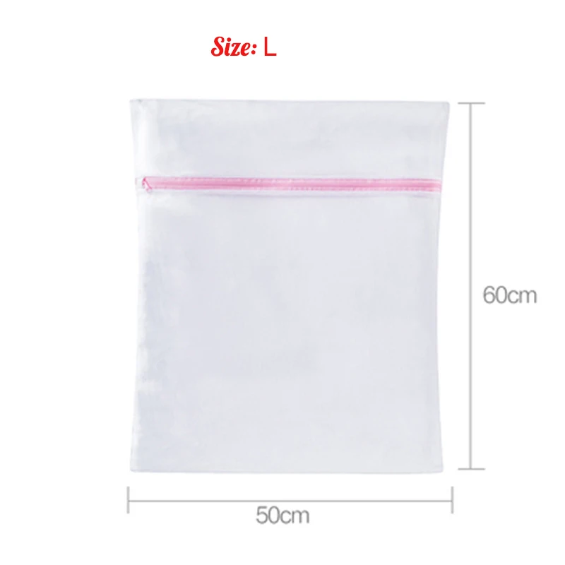 5 Size Mesh Laundry Bag set Polyester Home Organizer Coarse Net Laundry Basket Laundry Bags for Washing Machines Mesh Bra Bag pink laundry basket