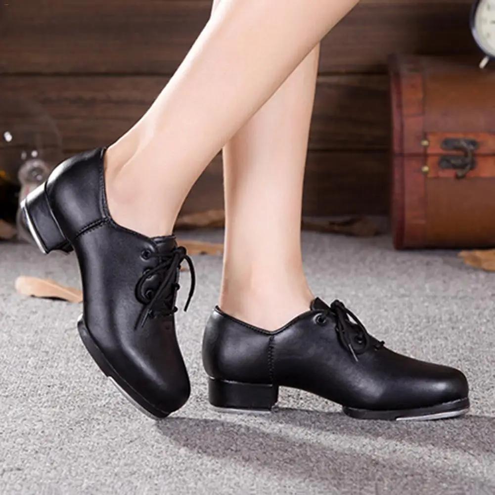 Hot Lady Modern Dance Shoes Split-Sole Lace-up Sneakers Jazz Tap Dancing Shoes 