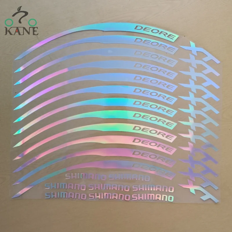 Bike Frame Stickers Bike Stickers Bicycle Wheel Stickers Bike Wheel Stickers 12pics/set Wheel Rim Mountain Bike 26 27.5 29er inch Disc Wheel Sticker Decorative stickers Bike Decals MTB sticker