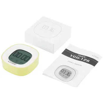 

LESHP Square Touchable LCD Digital Screen LED Backlight 4 Digits Display Digital Magnetic Back Kitchen Timer Countdown Timer