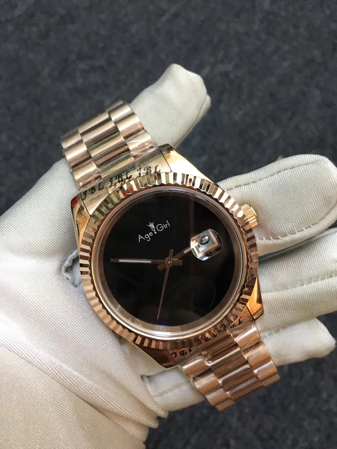 Новыя Роскошная Для мужчин DateJust розовое цвета: золотистый серебристый черные